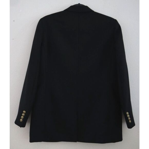 The Kooples FVES27095K Women's Sz 36 Black Wool-Blend Oversized Fit Blazer - Picture 2 of 9